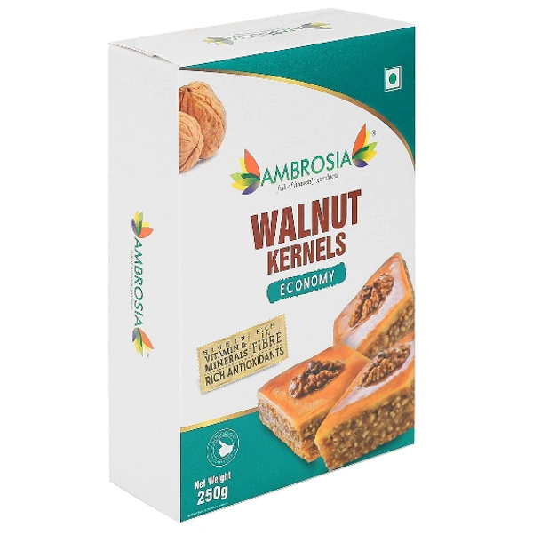 Ambrosia Indian Walnut Kernels - Economy - 250gms